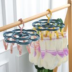Hooks Manufacturer - Household Multifunctional Dormitory Socks Drying Rack Multi Clip Baby Windproof Clothes Hanging Underwear