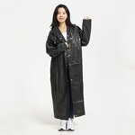 Raincoat Manufacturer - Men's Long Eva Waterproof Reusable Poncho With Hood for Hiking Fishing