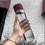 Glass Water Bottle Manufacturer - Environmentally Friendly Portable Smiley Face Frosted Drinking and Convenience Cup