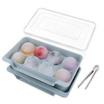 Ice Cube Tray Manufacturer - 8 Round Square Mold Handmade Whisky Beer Stackable Durable With Lid