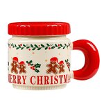 Ceramic Cup Manufacturer - Harmonious Christmas Cute with Lid Gift Coffee for Office Nordic