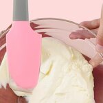 Silicone Spatula Manufacturer - Kitchen Mini Curved Small Can Baking Tools Set