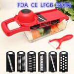 Kitchen Set Manufacturer - Top Seller 2025 Combined Slicer Vegetable Cutter Hand Garlic Press Chopper Accessories