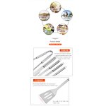 BBQ Tools Manufacturer - Online Hot Sale Stainless Steel 18pcs Perfect Outdoor Barbecue Grill Utensils with Oxford Fabric Case