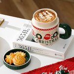 Ceramic Cup Manufacturer - Harmonious Christmas Cute with Lid Gift Coffee for Office Nordic