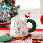 Ceramic Mug Manufacturer - Personality Color Contrast High Appearance Level Christmas Style Creative Santa Claus