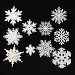 Christmas Decoration Manufacturer - Pendant White Acrylic Snowflake Holiday Party Scene Tree Ornament Snow