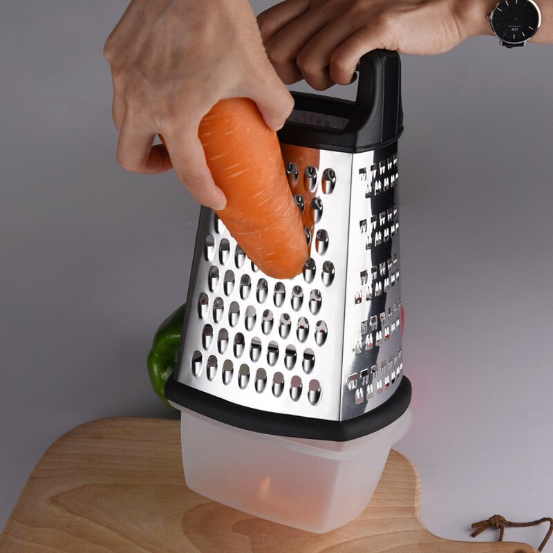 Household Vegetable Grater Manufacturer - Trending Products 2025 New Arrivals Gadget 4 Sides Multi-purpose Stainless Steel Box