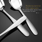 Dessert Spoon Manufacturer - 304 Stainless Steel Flat Bottom square Thickened Chinese