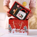 Ceramic Cup Gift Set Manufacturer - NewChristmas for Cross-border New Year Gifts Christmas Santa Office Coffee Children's