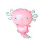 Foil Balloon Manufacturer - Axolotl Ambystoma Maculatum Globos Matte Mylar Ocean Theme Ins Kids Birthday Party Decoration