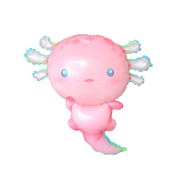 Foil Balloon Manufacturer - Axolotl Ambystoma Maculatum Globos Matte Mylar Ocean Theme Ins Kids Birthday Party Decoration