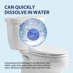 Toilet Bowl Cleaner Tablets Manufacturer - Blue Automatic Blue Bubbles Solid Block Cleaning