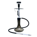 Hookah Manufacturer - Unique Design Russian Stainless Steel Single Tube Transparent Round Bottom Circuit Texture