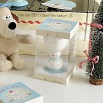 Christmas Ceramic Cups Manufacturer - Factory Direct-sale Ins Hand-painted Tall Creative and Cute Snowman Ice Cream Mugs