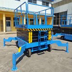 Electric Scissor Lifts Manufacturer - Movable Hydraulic Aerial Work Platform with 4m 6m 8m 10m Lifting Height