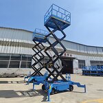 Electric Scissor Lifts Manufacturer - Movable Hydraulic Aerial Work Platform with 4m 6m 8m 10m Lifting Height