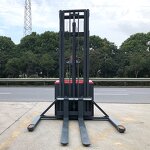 Electric Pallet Stacker Manufacturer - Electric Forklift 1000kg 1500kg 2000kg Walkie with Straddle Leg Adjustable Fork