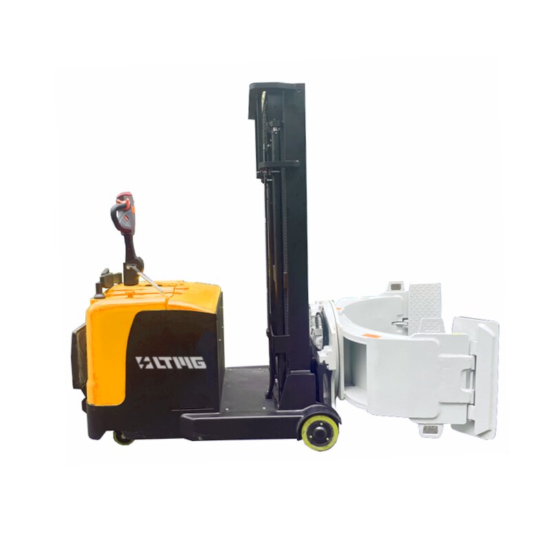 Electric Pallet Stacker Manufacturer - Chinese Stand Type Lift Truck 1ton 1.5 Ton 2 Ton Forklift Full with Roll Clip