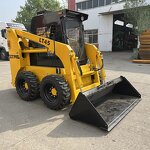 Wheel Skid Steer Loader Manufacturer - Chinese Factory diesel 950kg 850kg 700kg with Hammer Attachments