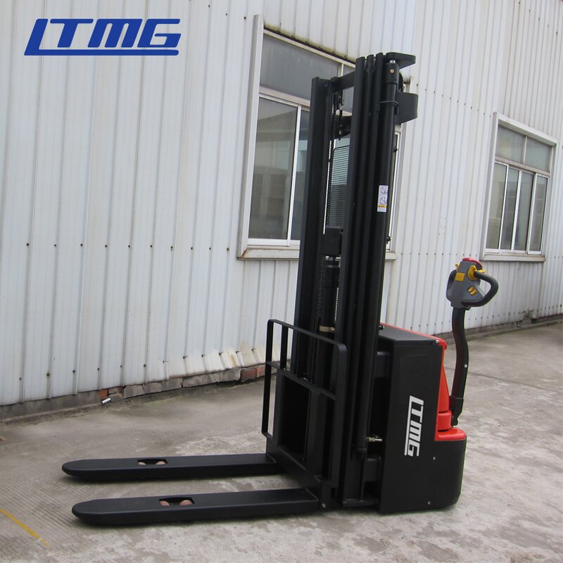 Pallet Stacker Manufacturer - 1.5t Walkie Type AC Driving With Large Storage Lead Acid Battery