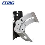 Forklift Attachment Manufacturer - Chinese Paper Roll Clamp Tyre Bale Clamp Drum Block Clamp Rotator Hinged Forks