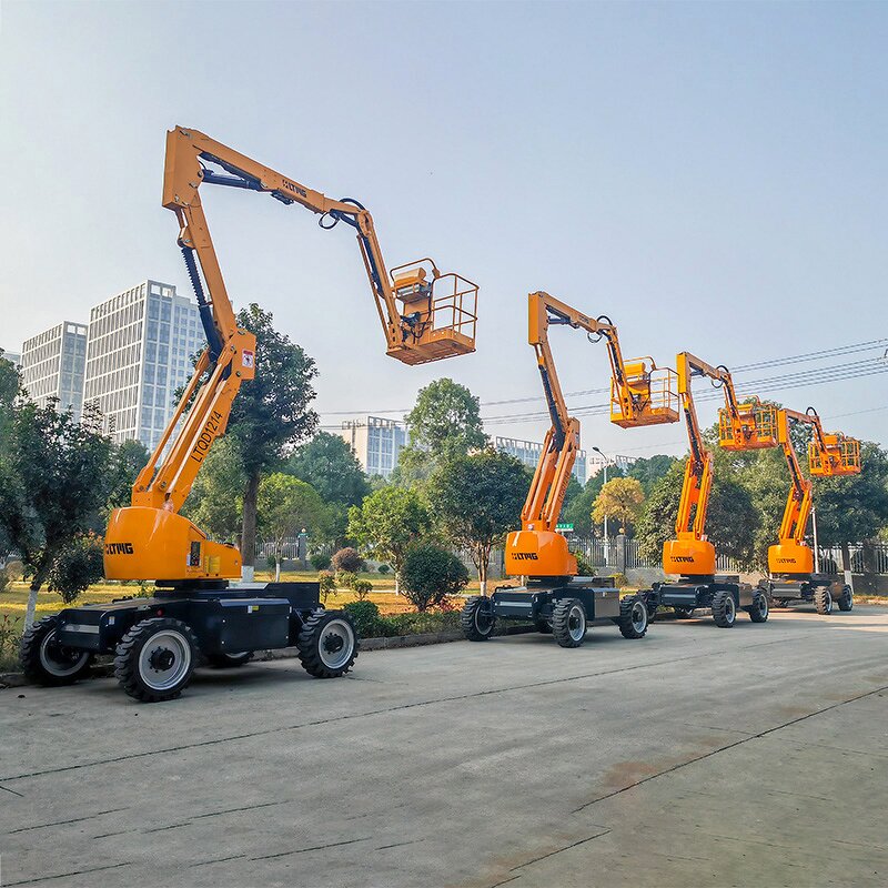Articulated Boom Lift Manufacturer - Factory Direct 14m 18m 22m 26m Towable Self-propelled Aerial Work Platform With EPA Euro V Engine