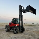 Rough Terrain Forklift Manufacturer - 2025 4WD Rear Wheel Steering 3 Ton 3.5 Ton 4Ton 5Ton with Optional Attachment