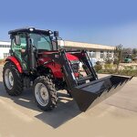 Farm Tractor Manufacturer - Enclosed Cabin Air Condition Heater 80HP 90HP 100HP With Front Loader