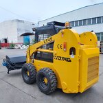 Wheel Skid Steer Loader Manufacturer - Chinese Factory diesel 950kg 850kg 700kg with Hammer Attachments