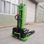 Electric Self Loading Stacker Manufacturer - LTMG Brandfully Powered Lithium Battery 1000kg 1500 kg Mini Walkie