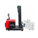 Electric Pallet Stacker Manufacturer - Chinese Stand Type Lift Truck 1ton 1.5 Ton 2 Ton Forklift Full with Roll Clip