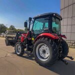 Farm Tractor Manufacturer - Enclosed Cabin Air Condition Heater 80HP 90HP 100HP With Front Loader