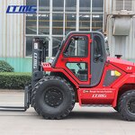 Rough Terrain Forklift Manufacturer - LTMG Small 3ton 2 WD 4WD with Cabin for Sale