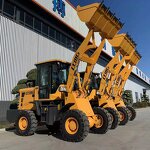 Wheel Loader Manufacturer - In Stock Fast Delivery 0.8 Ton 1 Ton 1.5 Ton Four Wheel Drive with Semi-solid Tire
