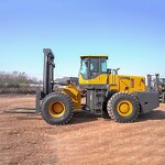 Rough Terrain Forklift Manufacturer - LTMG Heavy Off Road 10 Ton 15 Ton 20 Ton with Enclosed Cabin
