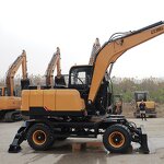 Wheeled Excavator Manufacturer - LTMG LWE80 Bucket Wheel Type 8 Ton Hydraulic Wood Grapple With 360 Degree Rotator