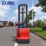 Electric Forklift Stacker Manufacturer - LTMG Small Portable 1000kg 1500kg 1 Ton 1.5 Ton with AC Motor