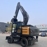 diesel Wheel Excavator Manufacturer - LWE180 Chinese Brand New Construction Digging Machine 16 Ton 18 Ton