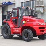 Rough Terrain Forklift Manufacturer - LTMG Small 3ton 2 WD 4WD with Cabin for Sale