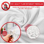 Fire Blanket Manufacturer - 1m X 1m Flame Retardant Safety Fiberglass Emergency UK Approved 550C Temperature Resistance 0.4-3mm