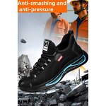 Safety Shoes Manufacturer - Four Seasons Comfort 3D Anti-Slip with Steel Toe Caps Wear-Resistant and Puncture-Resistant
