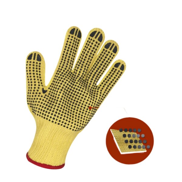 Safety Gloves Manufacturer - Industrial Boots Anti Cut High Temperature Anti Heat Aramid Oven Kevlar PVC Coating OEM