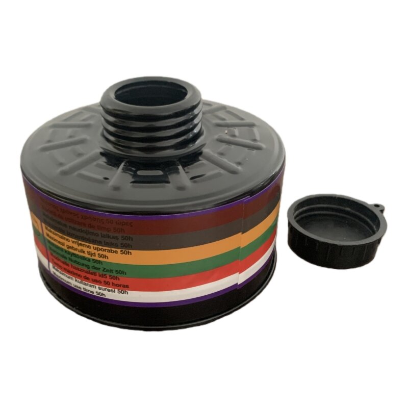 Gas Mask Filter Manufacturer - 40mm Single-canister Activated Carbon Filter Cartridge for Industrial Spray Painting Fume