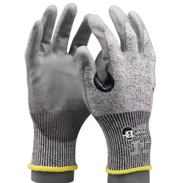 Safety Gloves Manufacturer - Level 5 Heavy Duty Anti-Impact HPPE Anti-Cut PU/Nitrile Dotted Full Coverage Coating Abrasive