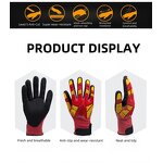 Safety Gloves Manufacturer - Custom Outdoor Anti Cutting TPR Shockproof Anti Impact Labor Protection Shock Absorbing