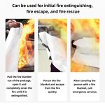 Fire Blanket Manufacturer - Car Fire Blanket Prepared Hero 1.5mm Welding Home Kitchen Emergency Fire Proof