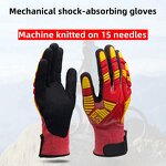 Safety Gloves Manufacturer - Custom Outdoor Anti Cutting TPR Shockproof Anti Impact Labor Protection Shock Absorbing