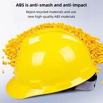 Safety Helmet Manufacturer - V-Shaped ABS Industrial Grade with Visor CE Certified Anti-Smash Anti-Collision Anti-Static