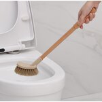Toilet Brush Manufacturer - Natural Eco Friendly Coconut Fiber Beech Long Handle Cleaning